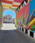 Aielli colorful wall murals