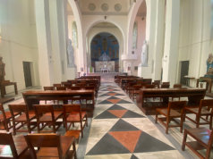 Inside te modern church