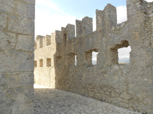 Inside Rocca Calascio Castle