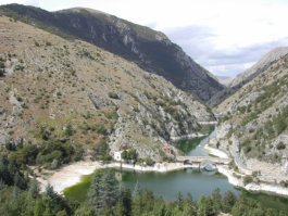 Lago Di Scanno view of the first part of the Lake