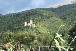 Popoli Castle from the Nature Reserve