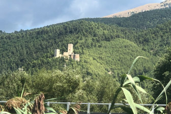 Popoli Castle from the Nature Reserve