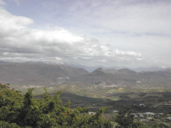 Looking towards nearby villages